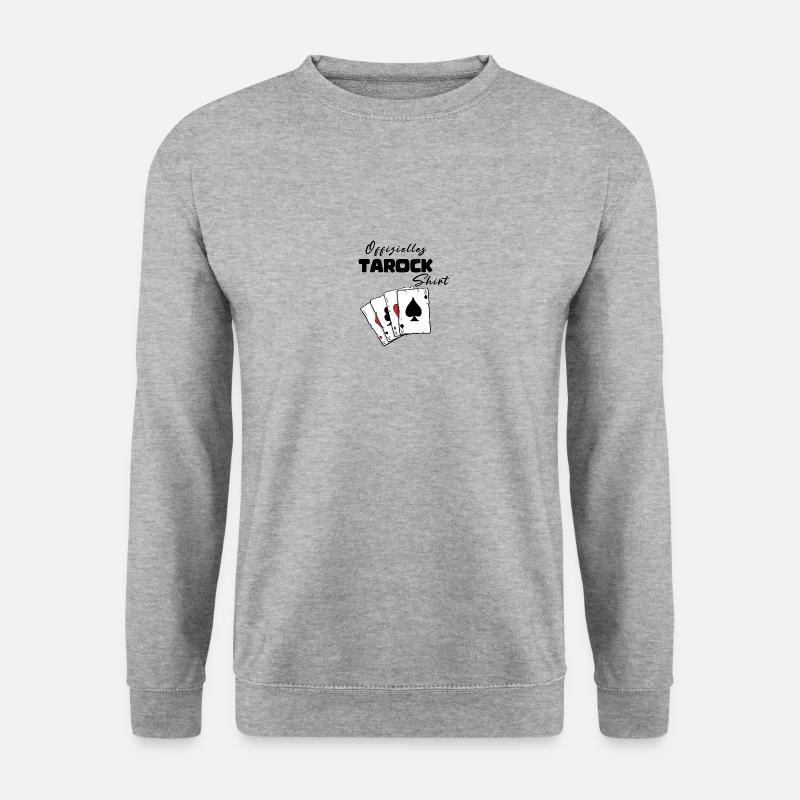 Tarock Offizielles Shirt - Unisex Pullover - Weißgrau meliert