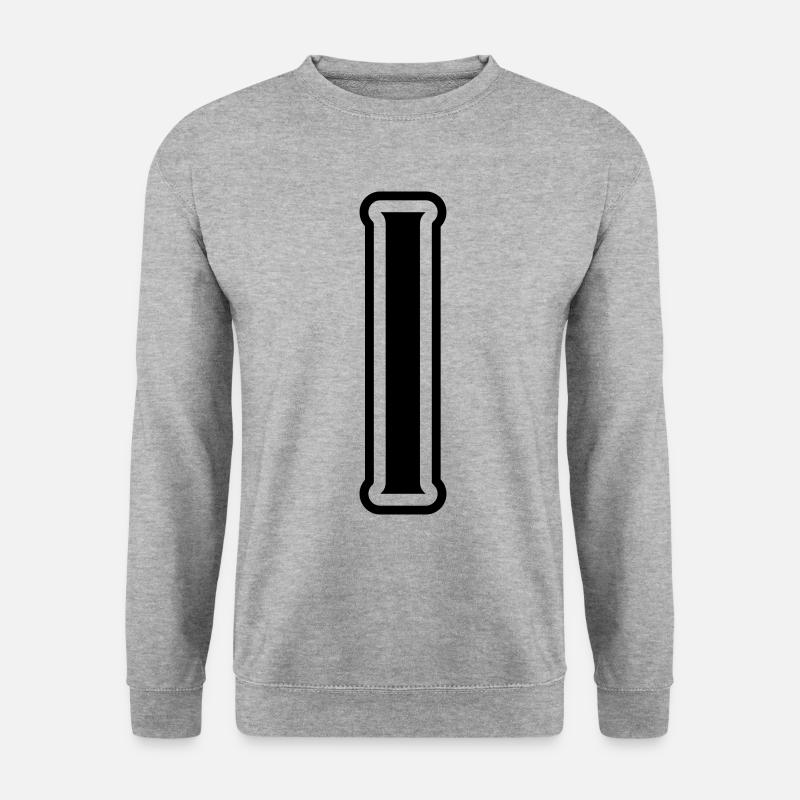 1 symbole numérique - Sweat-shirt Unisexe - gris chiné