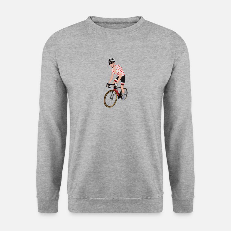 Bergetappe - L’Alpe d’Huez - Unisex Pullover - Weißgrau meliert