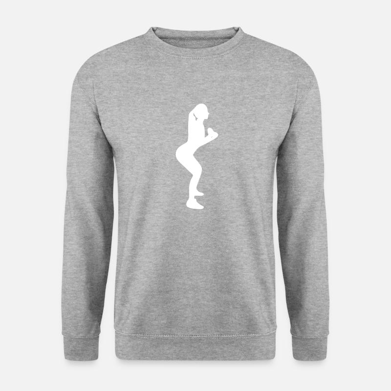 Gym Sport Kraftsport - Unisex Pullover - Weißgrau meliert
