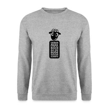 Null Bock - Unisex Pullover - Weißgrau meliert - Vorne - Alina (178cm) & Michal (187cm)