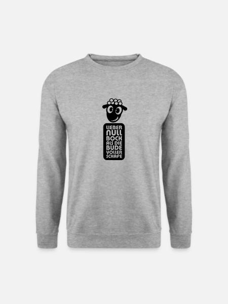 Null Bock - Unisex Pullover - Weißgrau meliert
