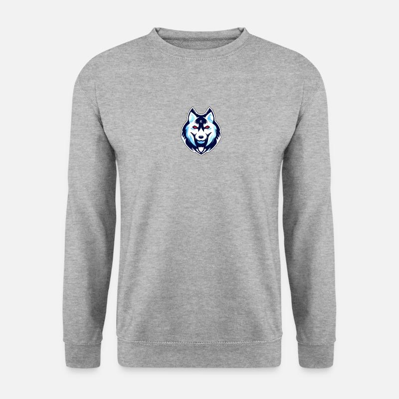 Wolf - Unisex Pullover - Weißgrau meliert