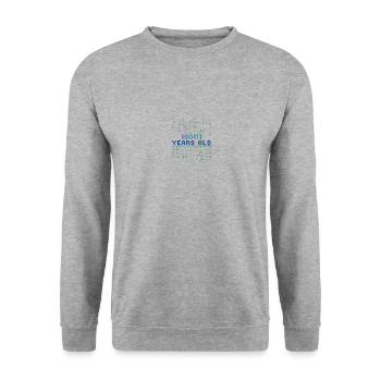 39th birthday 39 years old Binary Code Computer Science - Unisex Sweatshirt - salt & pepper - Front - Alina (178cm) & Michal (187cm)