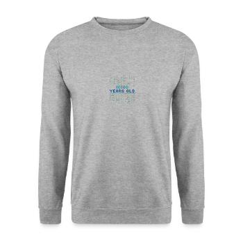 20th Birthday 20 Years Old Binary Code Computer Science - Unisex Sweatshirt - salt & pepper - Front - Alina (178cm) & Michal (187cm)