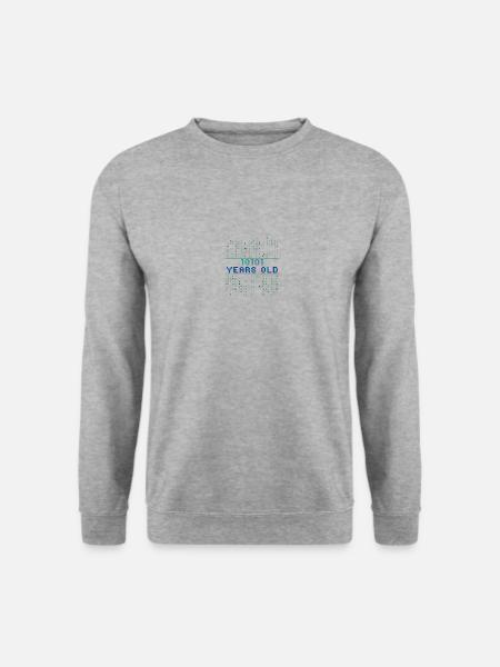 21st birthday 21 years old Binary Code Computer Science - Unisex Sweatshirt - salt & pepper