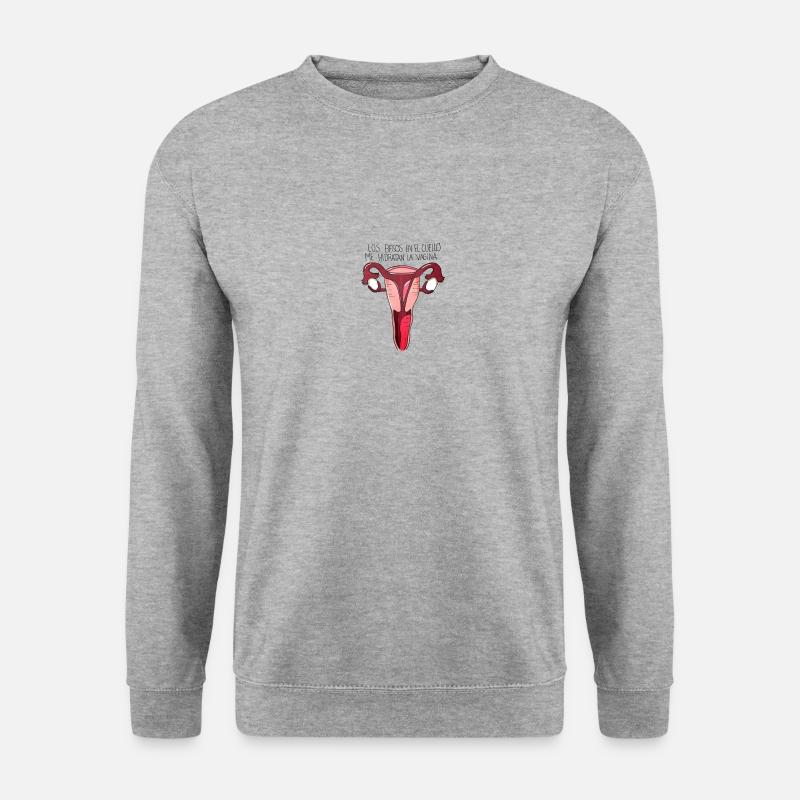 Vagina - Unisex Pullover - Weißgrau meliert