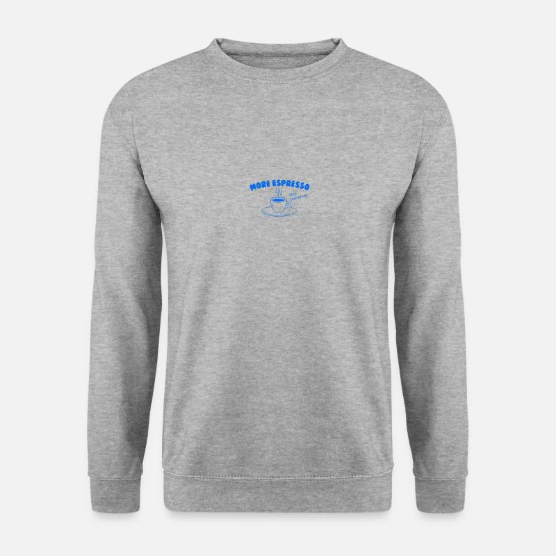 More Espresso Less Despresso - Unisex Pullover - Weißgrau meliert