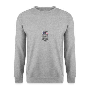 Cane Corso Mom - Unisex Sweatshirt - salt & pepper - Front - Alina (178cm) & Michal (187cm)