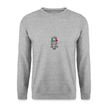 Cane Corso Mom - Unisex Sweatshirt - salt & pepper - Front - Alina (178cm) & Michal (187cm)