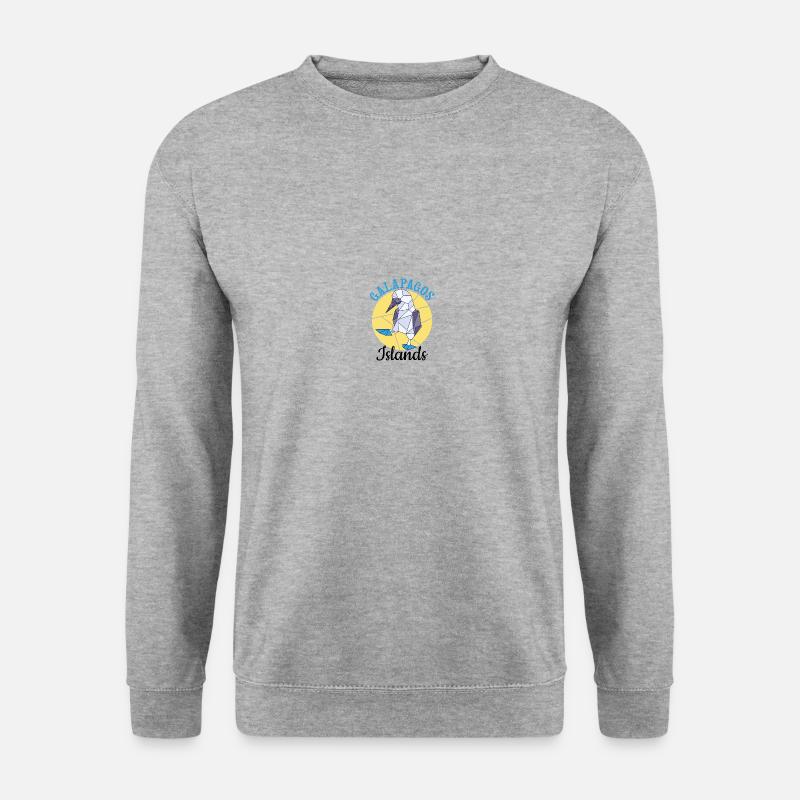 Galapagos Islands - Unisex Pullover - Weißgrau meliert