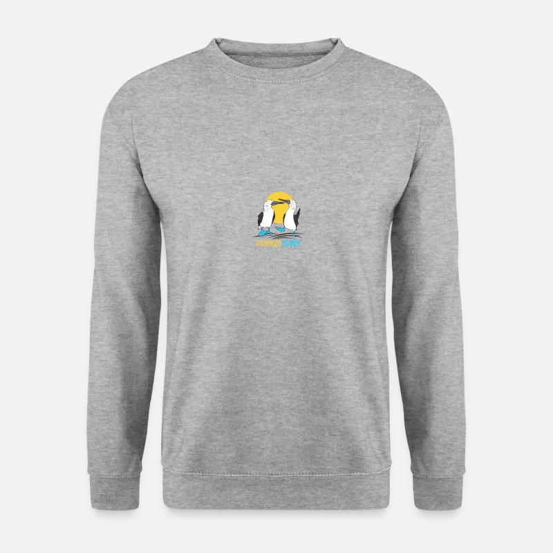 Galapagos Islands - Unisex Pullover - Weißgrau meliert