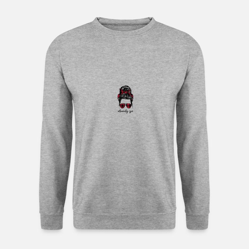 #twenty-six - Unisex Pullover - Weißgrau meliert
