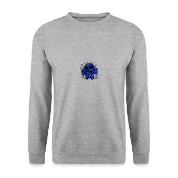 Pastel Goth Mothman - Unisex Pullover - Weißgrau meliert - Vorne - Alina (178cm) & Michal (187cm)