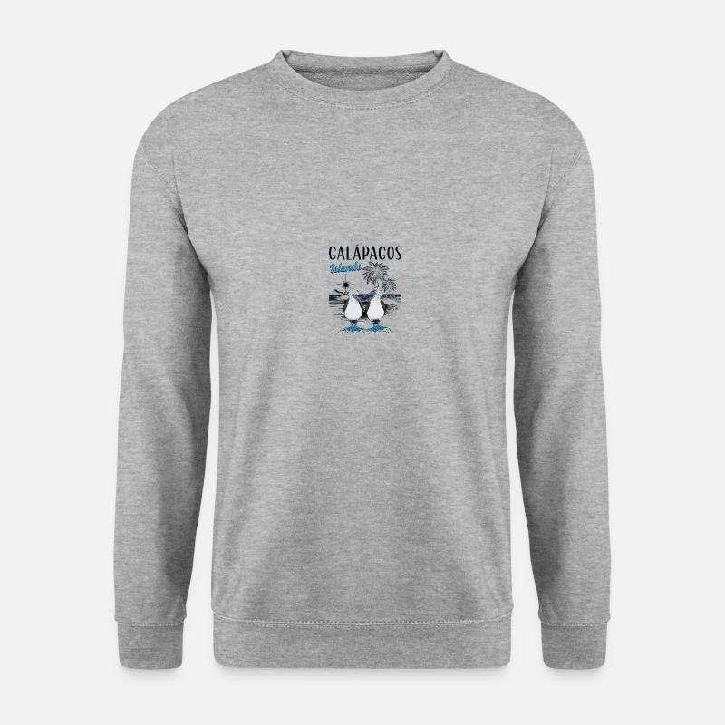 Galapagos Islands - Unisex Pullover - Weißgrau meliert