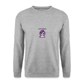 Good Morning - Unisex Pullover - Weißgrau meliert - Vorne - Alina (178cm) & Michal (187cm)