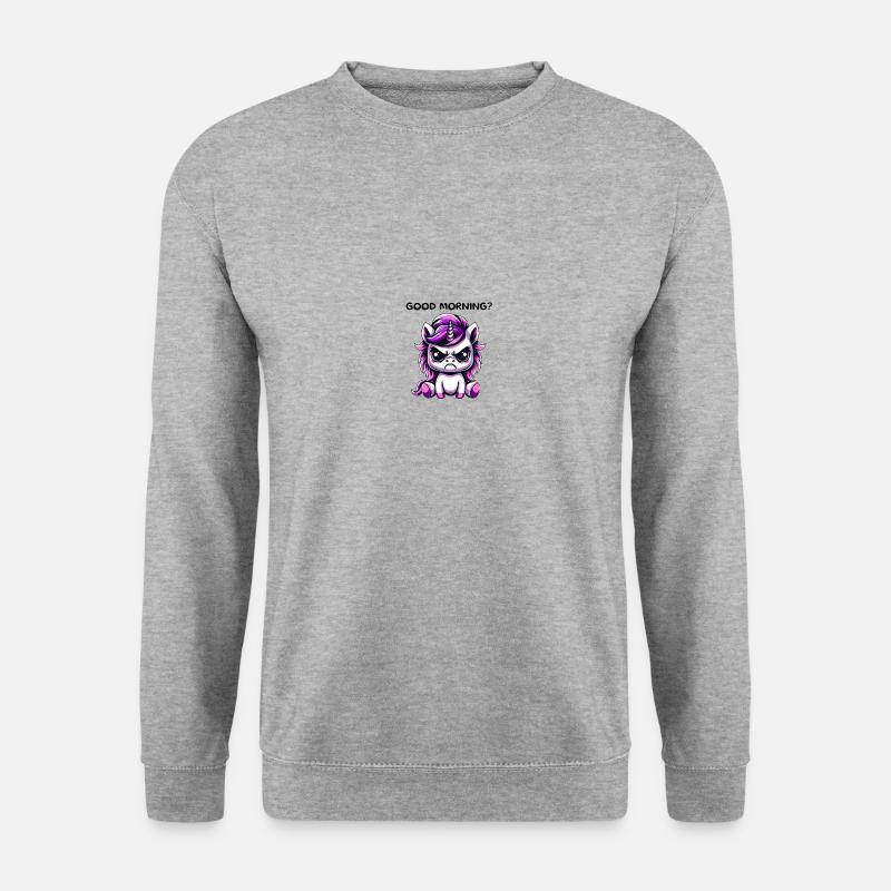 Good Morning - Unisex Pullover - Weißgrau meliert