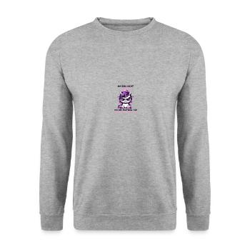 Ich Bin Nicht Schwierig Nur Für Fortgeschrittene - Unisex Pullover - Weißgrau meliert - Vorne - Alina (178cm) & Michal (187cm)