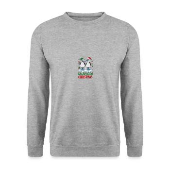 Noël aux Galapagos - Sweat-shirt Unisexe - gris chiné - Devant - Alina (178cm) & Michal (187cm)