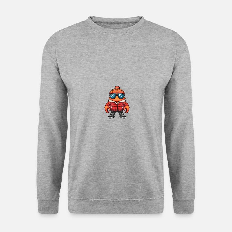 Crab Crab Winter Comic - Unisex Sweatshirt - salt & pepper