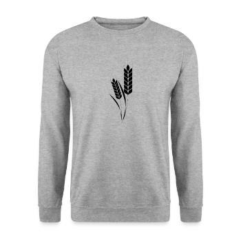 cereals corn cereal wheat wheat veggie gemuese v - Unisex Sweatshirt - salt & pepper - Front - Alina (178cm) & Michal (187cm)
