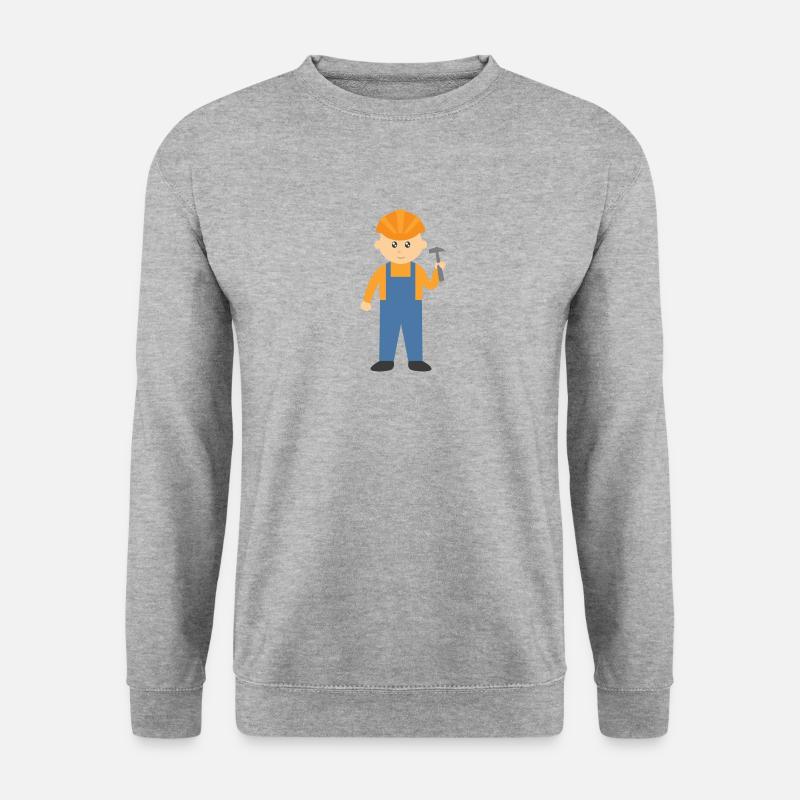 construction worker - Unisex Sweatshirt - salt & pepper