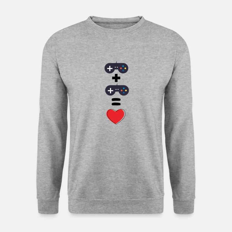 Coop Gaming, Gaming love, Retro Controller Design - Unisex Sweatshirt - salt & pepper