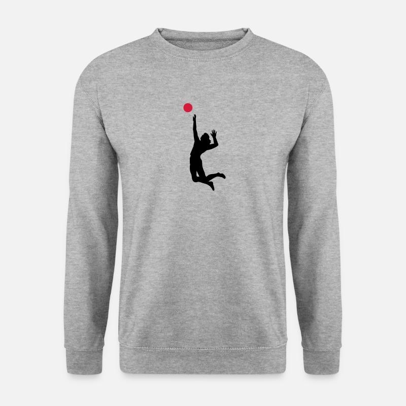 volleyball - Unisex Pullover - Weißgrau meliert