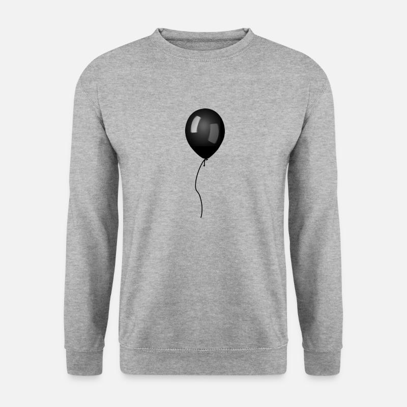svenvalenta schwarzer Luftballon - Unisex Pullover - Weißgrau meliert