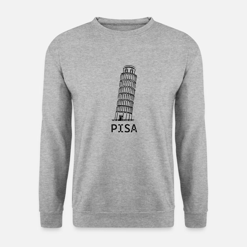 Pisa - Unisex Pullover - Weißgrau meliert