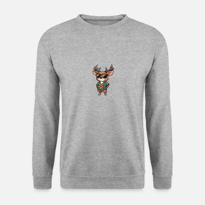 Deer Comic Vacation - Unisex Sweatshirt - salt & pepper
