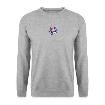 Flowers, bouquet, floristry, nursery - Unisex Sweatshirt - salt & pepper - Front - Alina (178cm) & Michal (187cm)