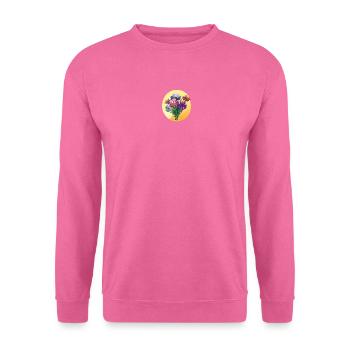 Bouquet de fleurs fleuristerie - Sweat-shirt Unisexe - rose - Devant