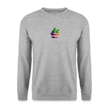 Cactus Plante Botanique Biodiversité - Sweat-shirt Unisexe - gris chiné - Devant - Alina (178cm) & Michal (187cm)