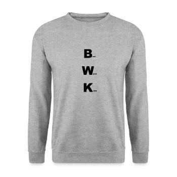 Pain saucisson fromage - Sweat-shirt Unisexe - gris chiné - Devant - Alina (178cm) & Michal (187cm)
