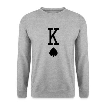 King cross - Unisex Sweatshirt - salt & pepper - Front - Alina (178cm) & Michal (187cm)