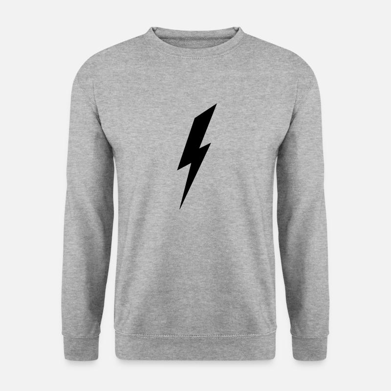 Blitz - Unisex Pullover - Weißgrau meliert