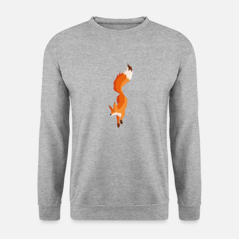 Fox Polygon - Unisex Sweatshirt - salt & pepper