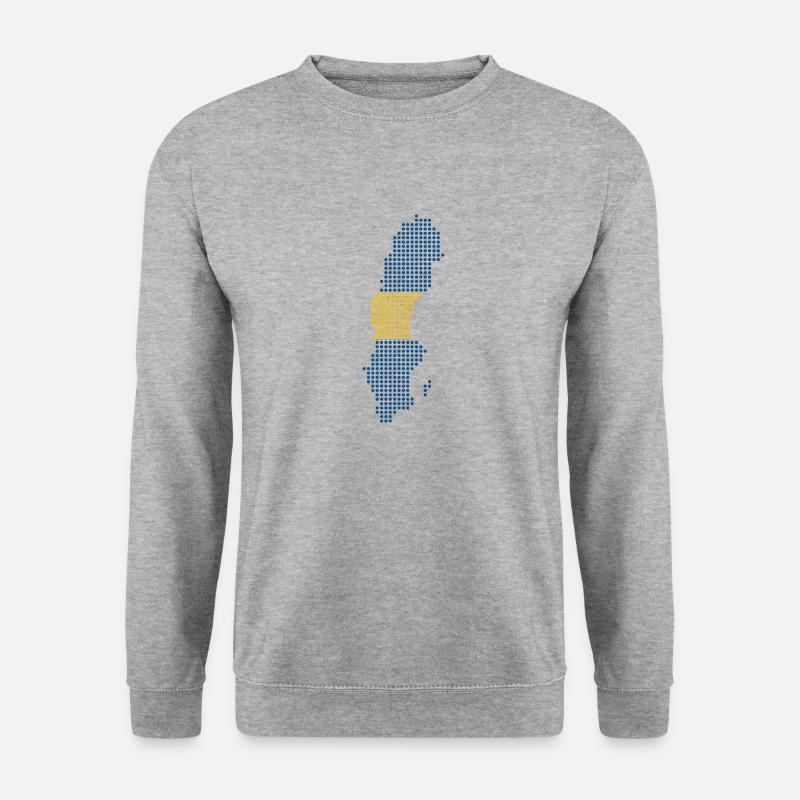 Sverige - Unisex Pullover - Weißgrau meliert