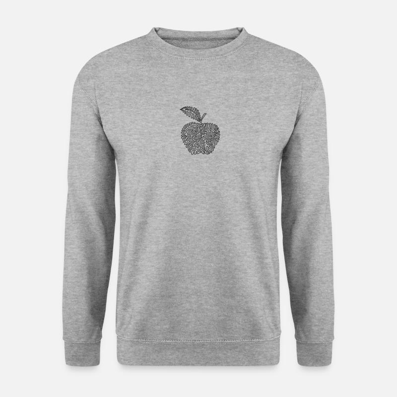Apfel von Eden - Unisex Pullover - Weißgrau meliert