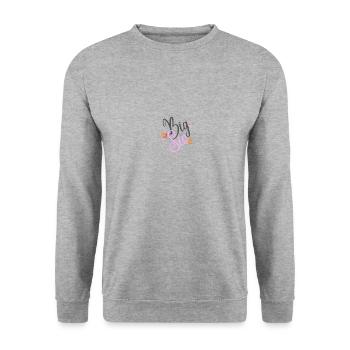 big sis - Unisex Sweatshirt - salt & pepper - Front - Alina (178cm) & Michal (187cm)