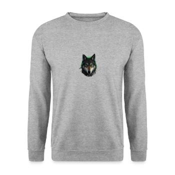 Green Wolf - Unisex Sweatshirt - salt & pepper - Front - Alina (178cm) & Michal (187cm)