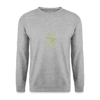Ist So Ein Schnecken Ding du würdest es nicht - Unisex Pullover - Weißgrau meliert - Vorne - Alina (178cm) & Michal (187cm)