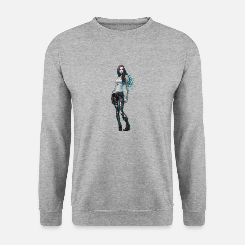 Life is Good - Unisex Pullover - Weißgrau meliert