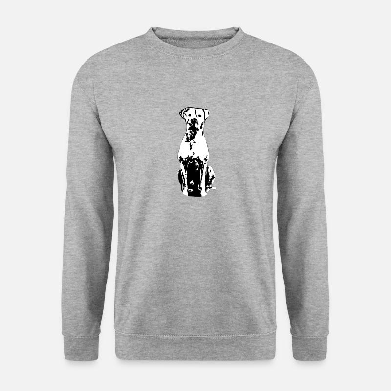 Dogo Argentino - Unisex Pullover - Weißgrau meliert