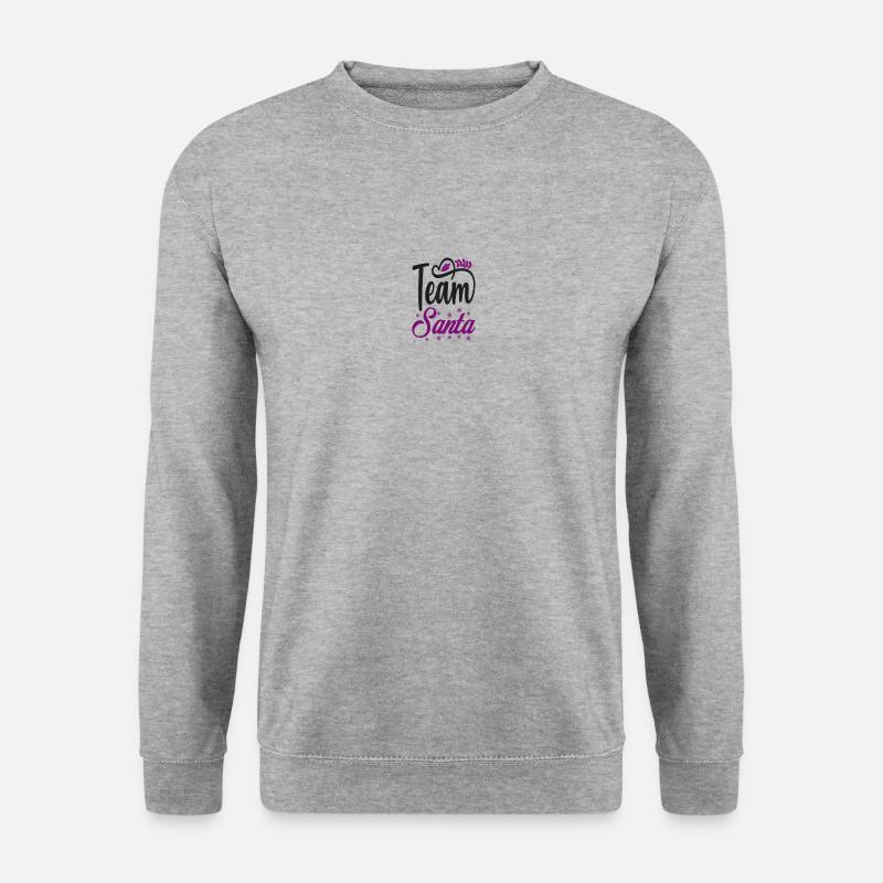 Team Santa - Unisex Pullover - Weißgrau meliert
