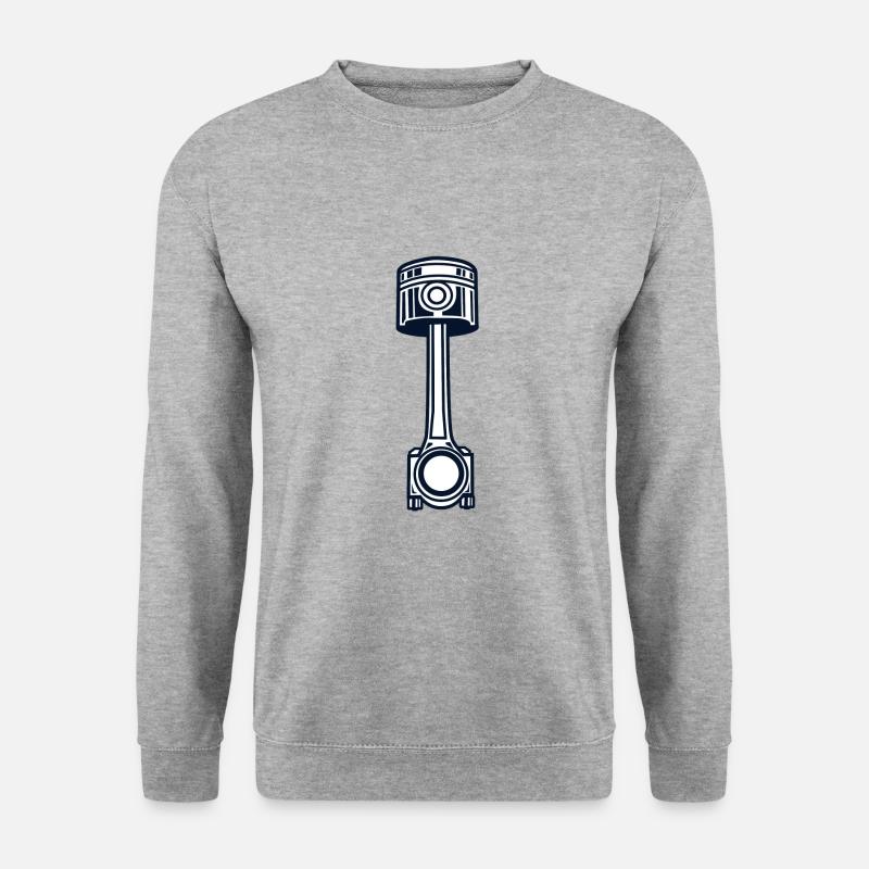 Piston with connecting rod - Unisex Sweatshirt - salt & pepper