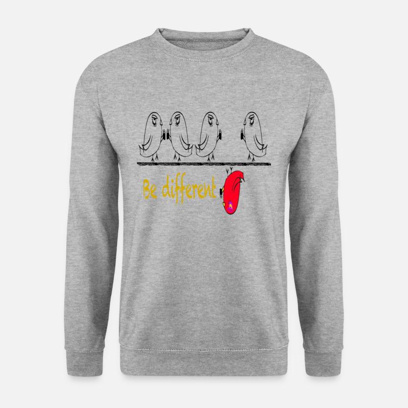 Be different / birds / sayings / trend - Unisex Sweatshirt - salt & pepper