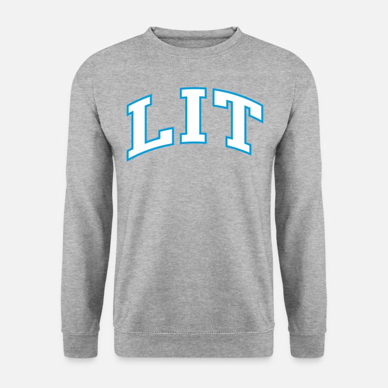 lit - Unisex Pullover - Weißgrau meliert