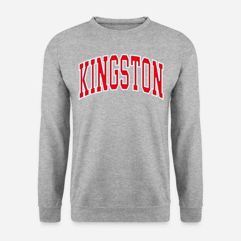 Kingston - Unisex Pullover - Weißgrau meliert